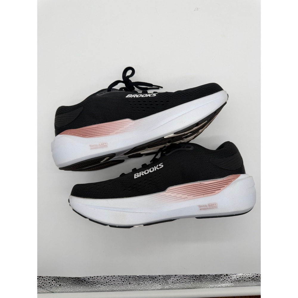Brooks Ghost Max 3 Womens Running Shoes Black Rose Gold 7.5D